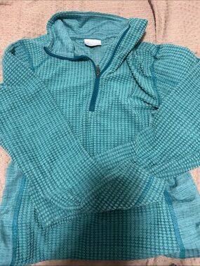 Women’s Teal Quarter-Zip Pullover Hoodie